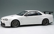 BUILT BY LEGENDS Mine`s Skyline GT-R(BNR34) シラナミホワイト (ミニカー)
