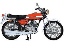 Kawasaki 500-SS/MACH III (H1A) `Red color` (Model Car)