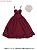 50cm Cocktail Dress (Bordeaux) (Fashion Doll) Item picture1