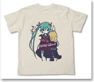 Hatsune Miku sings Halmens Miku sings Halmens Color T-shirt Natural S (Anime Toy)