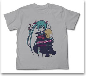 初音ミクsingsハルメンズ ミクsingsハルメンズカラーTシャツ LIGHT GRAY M (キャラクターグッズ)