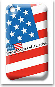 世界の国旗 モバイルフォンケース(3G対応)B (アメリカ) (キャラクターグッズ)