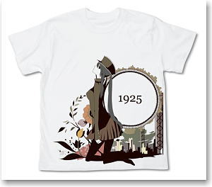 初音ミク 1925 1925Tシャツ WHITE XS (キャラクターグッズ)