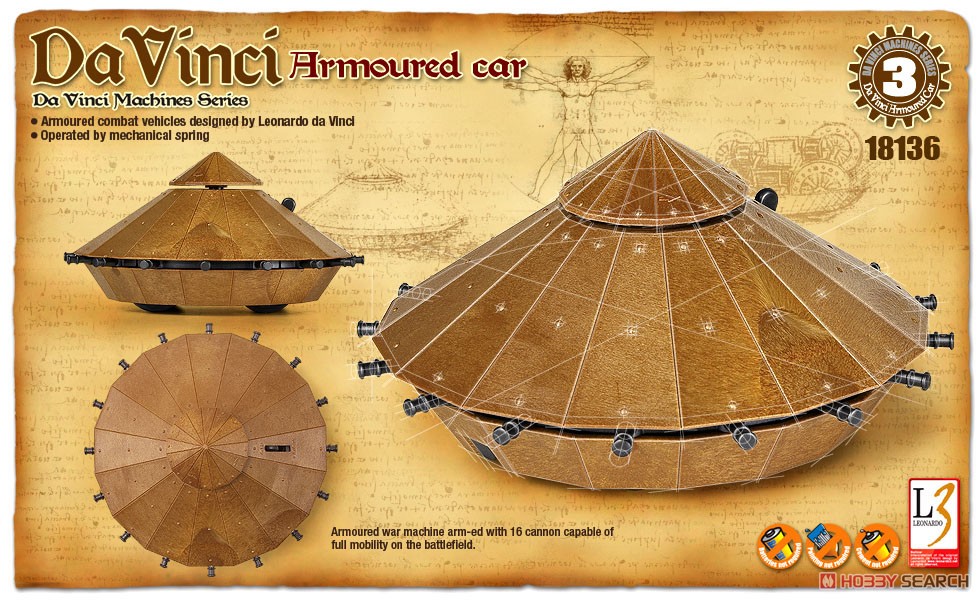 Da Vinci Armored Car (Plastic model) Package1