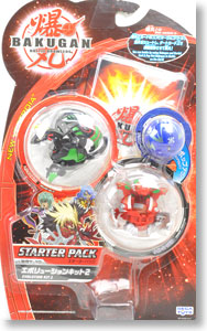 爆丸 スターターパック エボリューションキット2（ヘリオスMk II黒緑、ナイト・パーシバル赤、ブラスト・ヴェガ青） (スポーツ玩具)