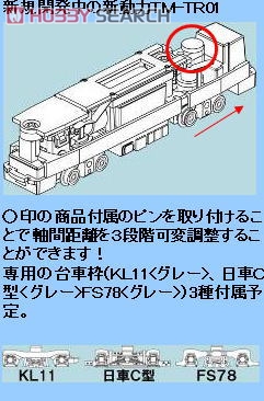 TM-TR01 鉄道コレクション Nゲージ動力ユニット 路面電車用 (軸間可変式) (鉄道模型) その他の画像1