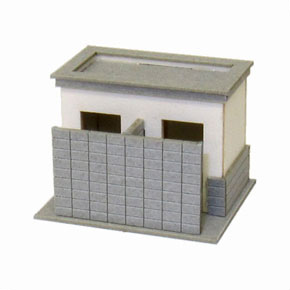 [みにちゅあーと] ジオラマオプションキット トイレC (組み立てキット) (鉄道模型)