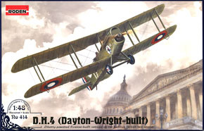 英・デハビランド D.H.4 ディトンホワイト社製単発複葉爆撃機 (プラモデル)