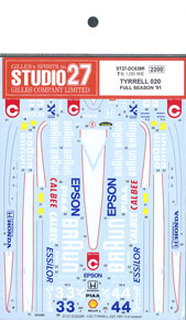 Tyrrell 020 1991 (Decal)