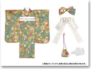 50cm Kimono Set -Marizakura- (Light Green) (Fashion Doll)
