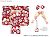 50cm Kimono Set -Botanshigure- (Red) (Fashion Doll) Item picture1
