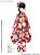 50cm Kimono Set -Botanshigure- (Red) (Fashion Doll) Other picture1