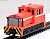 Cタイプディーゼル機関車(スイッチャー) 朱色ボデー・ホワイトライン (鉄道模型) 商品画像3