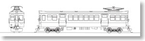 越後交通栃尾線 モハ212 電車 (雨どい付) (組み立てキット) (鉄道模型)