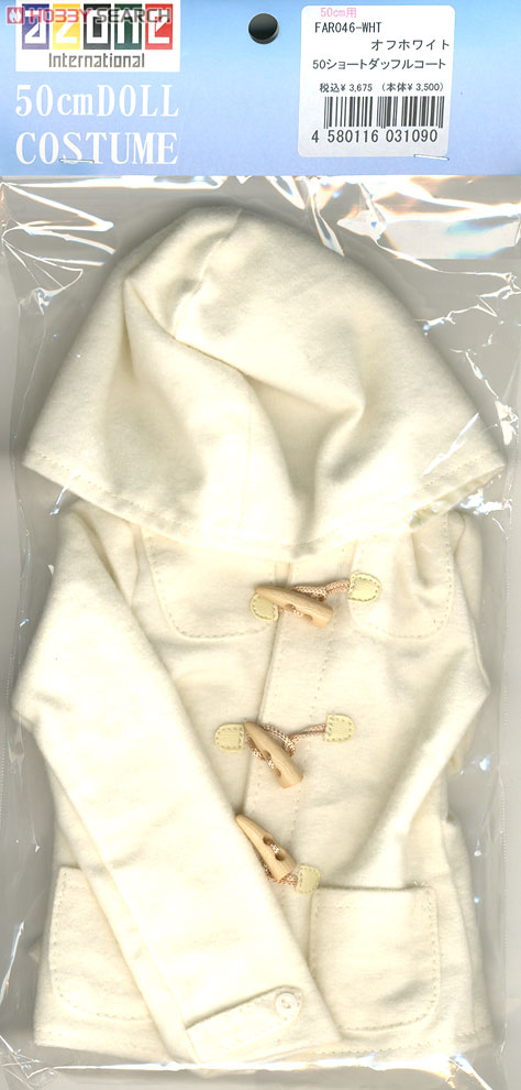 50cm Short Duffel Coat (Off White) (Fashion Doll) Item picture2