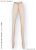 50cm Stockings (Beige) (Fashion Doll) Item picture1