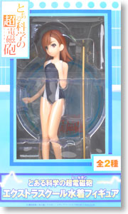 To Aru Kagaku no Railgun EX School Swimsuit Figure  Misaka Mikoto & Shirai Kuroko 2pieces (Arcade Prize) Package1
