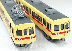 Nishitetsu Type 300 Miyajidake Line Style, Penetration Formation, Air-Conditioned, Two-Car Body Kit (2-Car Unassembled Kit) (Model Train)