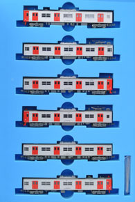 103系1500番台 JR九州新塗装 分割編成 (6両セット) (鉄道模型)