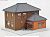 DioTown Freight Forwarding Office, Brown (Model Train) Item picture3