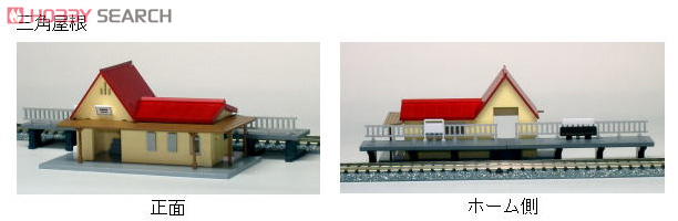 Bトレ対応 ショーティー 三角屋根の駅舎 (組み立てキット) (鉄道模型) その他の画像1