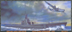 U.S. Navy Gato Class Submarine 1943 (Plastic model)