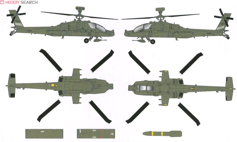 AH-64D アパッチ ロングボウ (プラモデル) 塗装3