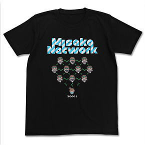 とある魔術の禁書目録II ミサカネットワークTシャツ BLACK XL (キャラクターグッズ)