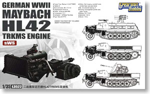 WWII 独 sWS マイバッハ HL42 TRKMS エンジン (プラモデル)