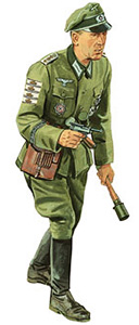 ドイツ グロスドイチェランド戦車師団大尉 (カラコフ 1943) (プラモデル)