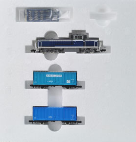 DE10 & WAMU80000 Freight Train Set (3-Car Set) (Model Train)