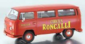 VW T2-a バス `Roncalli` （レッド） (ミニカー)