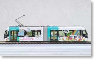 富山ライトレール TLR0605 (とやまグリーントラム) (鉄道模型)