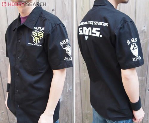 Macross Frontier The Movie: The Wings of Goodbye S.N.S. Work Shirt Black S (Anime Toy) Item picture4