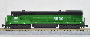 GE C30-7 Burlington Northern (バーリントン・ノーザン) No.5000 (緑/黒) ★外国形モデル (鉄道模型)