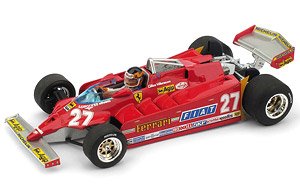 フェラーリ 126CK ターボ KKK 1981年アメリカ西GP ロングビーチ ドライバーフィギュア付き (No.27) (ミニカー)