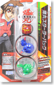 Bakugan Starter Pack Ver.1 (Aksela Red,Helix Dragonoid Blue,Avior Green) (Active Toy)