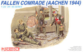 WW.II ドイツ軍 衛生兵&負傷兵 傷ついた戦友たち アーヘン 1944 (プラモデル)
