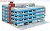 Multilevel parking structure (Blue) (Painted Assembly Kit ) (Model Train) Item picture7