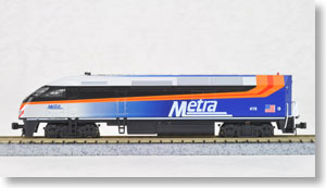 MPI MP36PH Chicago Metra (Silver/Black/Blue/Orange Line) (#416) (Model Train)