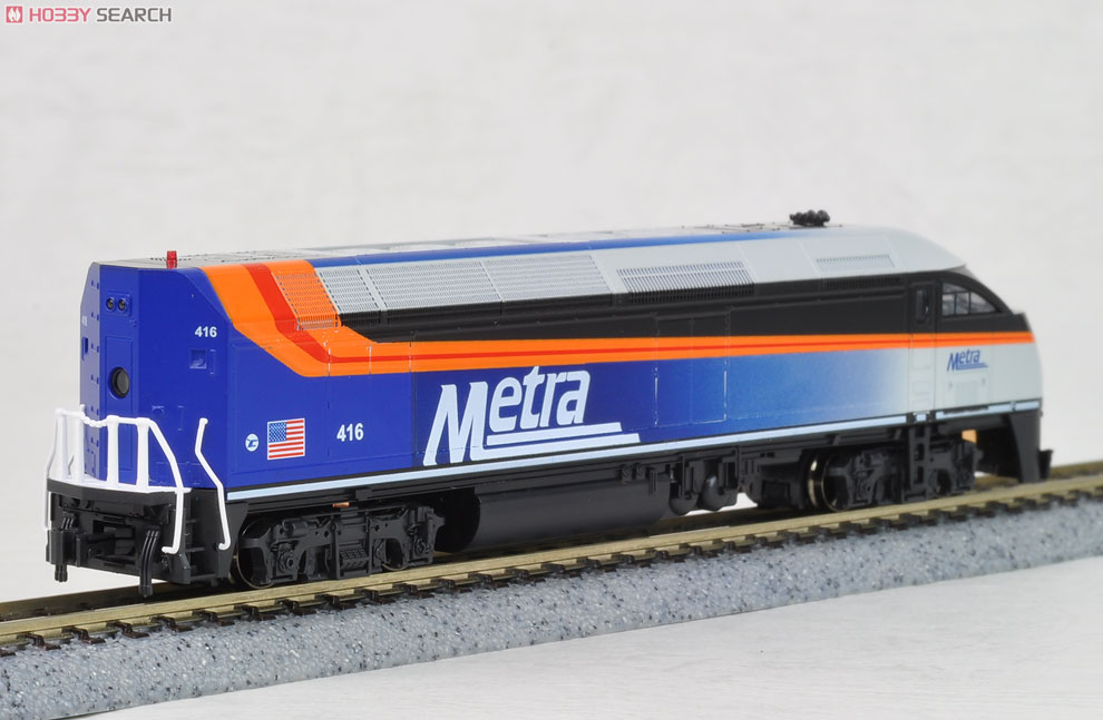 MPI MP36PH Chicago Metra (Silver/Black/Blue/Orange Line) (#416) (Model Train) Item picture3