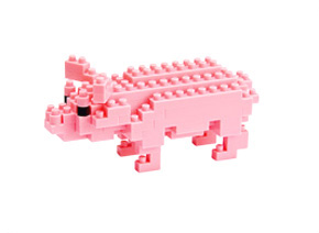 nanoblock Pig (Block Toy)