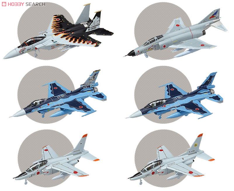 現用機コレクション第19弾  `武士の護3` F-15DJイーグル・F-4EJ改ファントムII・F-2A/B・T-4 12個セット (プラモデル) 商品画像2