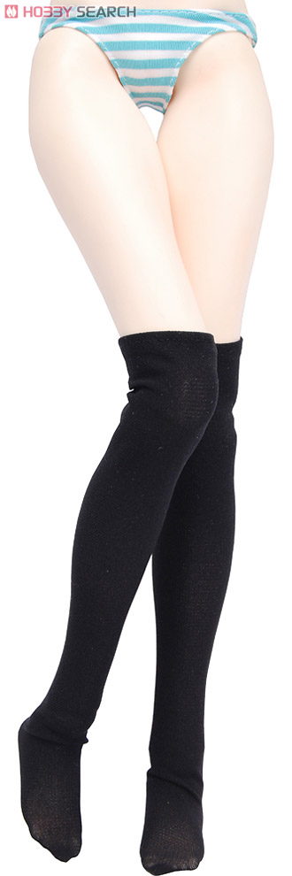 Knee High Socks (Black) (Fashion Doll) Item picture1
