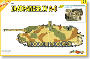 WWII German Jagdpanzer IV A-0 w/Panzergrenadiers Panzer Lehr Division (Plastic model)