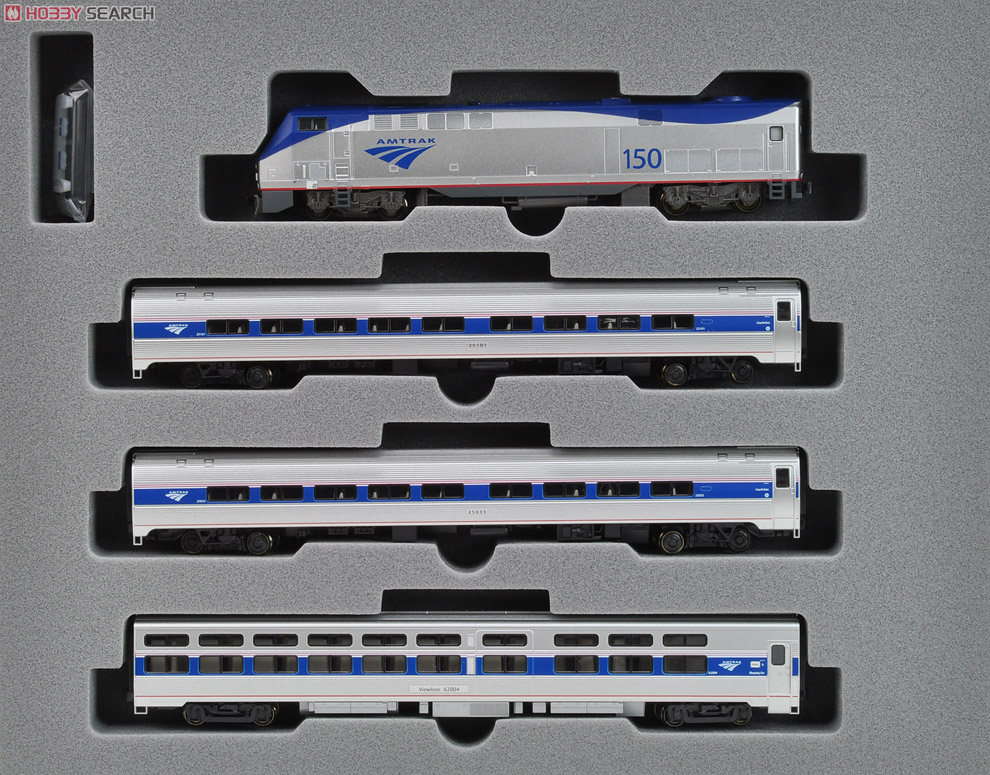 Amtrak P42, Amfleet, Viewliner Intercity Express Phase VI Starter Series (基本・4両セット) ★外国形モデル (鉄道模型) 商品画像1