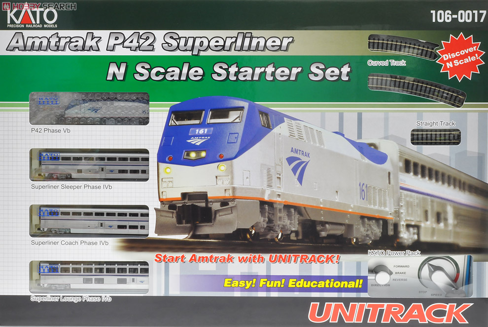 Amtrak P42 Superliner IVb N Scale Starter Set (スターターセット・4両セット) ★外国形モデル (鉄道模型) 商品画像1