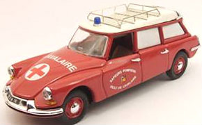 シトロエン ID 19 ブレーク (1962) 救急車 (レッド) (ミニカー)