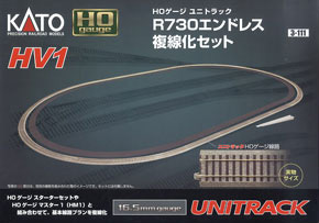 (HO) Unitrack [HV1] R730 Endless Track Set for Double-Track (HO Variation1) (Model Train)