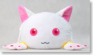Puella Magi Madoka Magica Kyubey Face Cushion (Anime Toy)